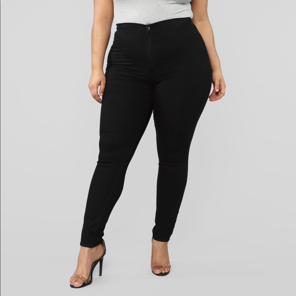Fashion Nova Sz 15 Super High Waist Denim Skinnies